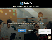 Tablet Screenshot of iconstaff.com